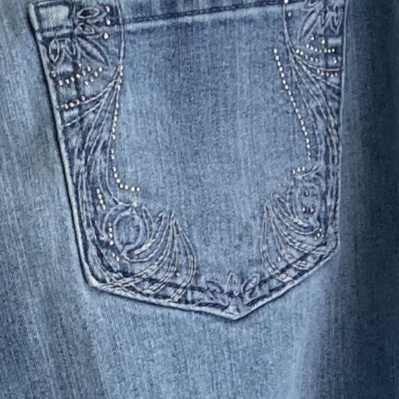 Gloria Vanderbilt Amanda Womens Blue Jeans Sz 16 Stretch - Picture 7 of 7
